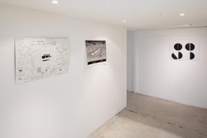 Untitled, disegni. Installation view